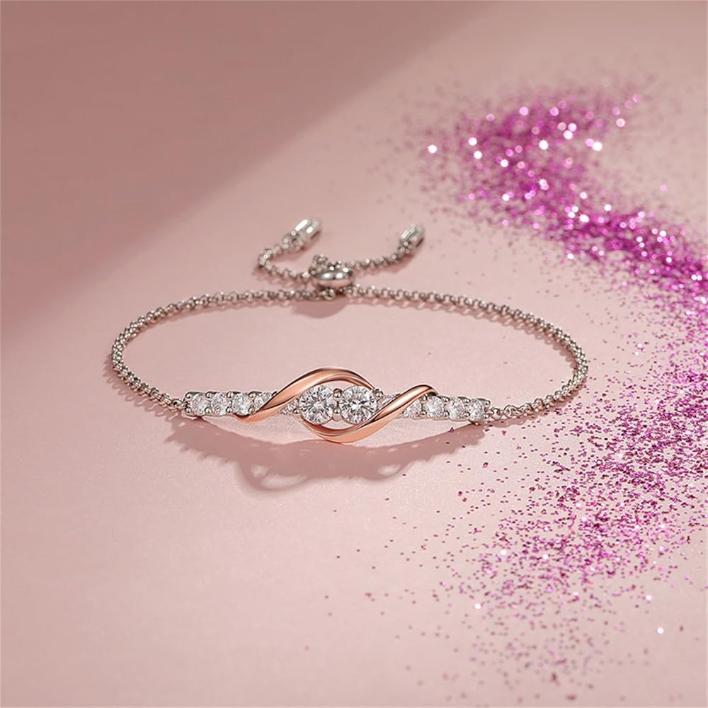 Jeulia ブレスレット Amazon | Jeulia 925スターリングシルバー ダイヤモンドカット 調節